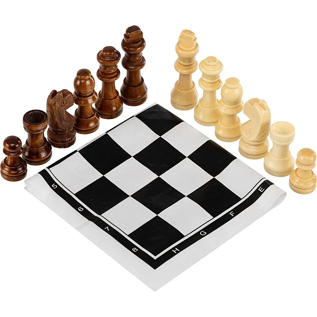 Шахматы
 деревянные с виниловым игровым полем SP-SPORT
 IG-3103-WOOD-SHAHM
 короля 5,5 см пешки 2,7 см
