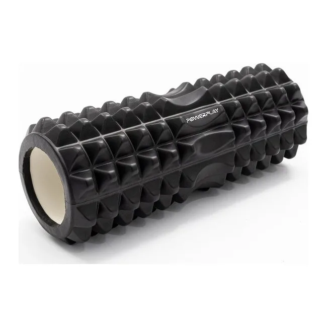 Массажный ролик (роллер) PowerPlay 4405 EVA Massage Roller Черный (33x12см.)
