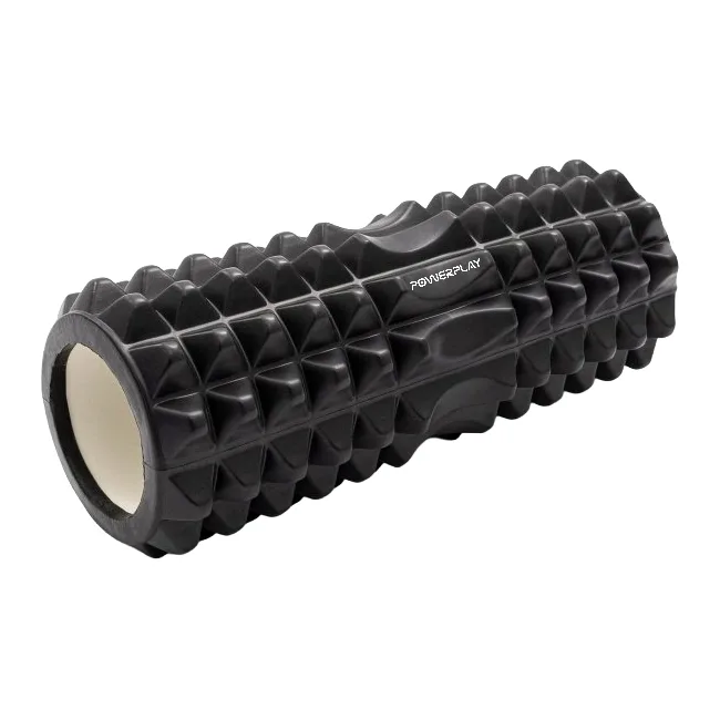 Массажный ролик (роллер) PowerPlay 4405 EVA Massage Roller Черный (33x12см.)