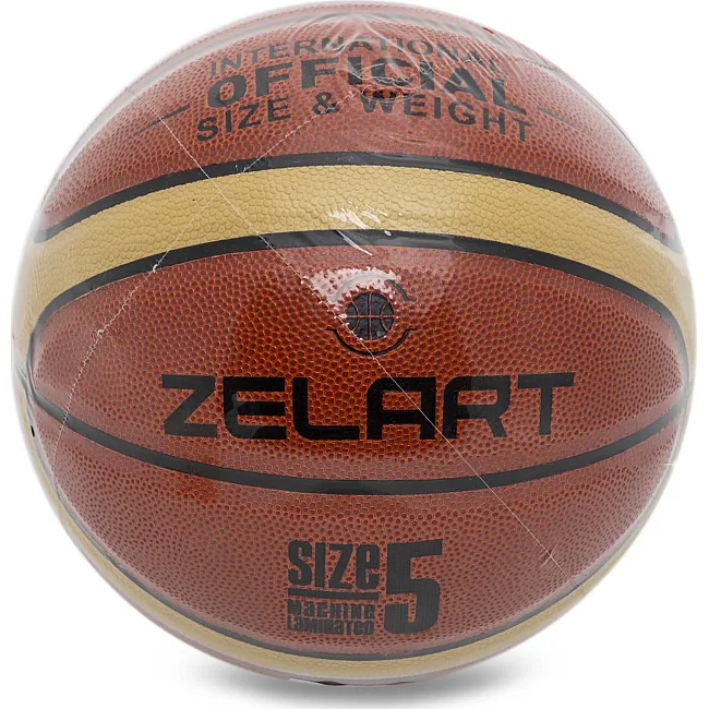 Баскетбольный мяч

 5 ZELART
 GAME APPROVED GB4400 (Коричневый-желтый)