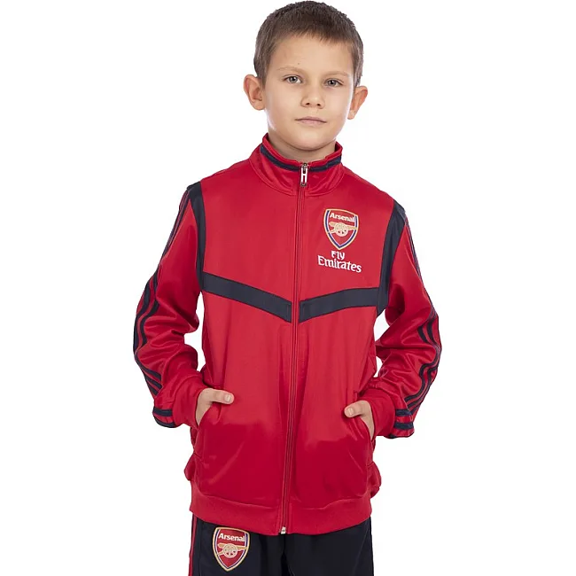Спортивний костюм
 дитячий із символікою футбольного клубу ARSENAL кофта на блискавці та штани LIDONG LD-6125K-A 26-32 (Червоний-темно-синій)