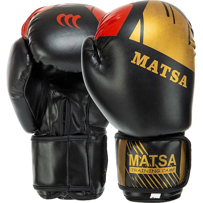 Перчатки для бокса PU MATSA MA-7301 (Синий)