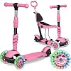 Самокат детский трехколесный Ricokids Todi розовый