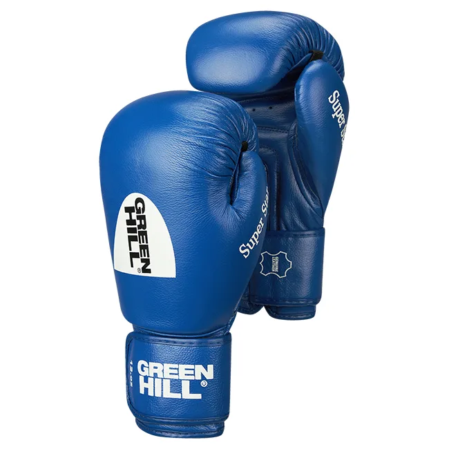 Боксерські рукавички Green Hill Super Star ліцензовані IBA (Синій)