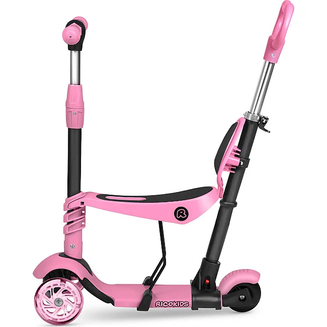 Самокат детский трехколесный Ricokids Todi розовый