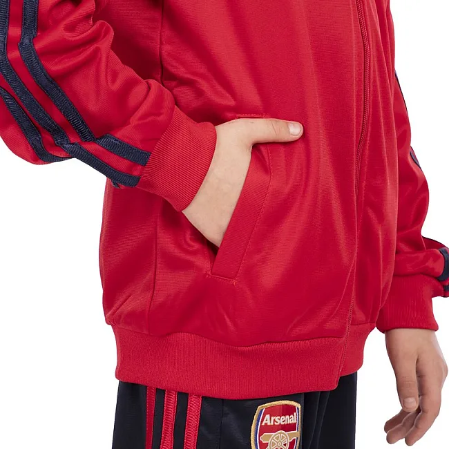 Спортивний костюм
 дитячий із символікою футбольного клубу ARSENAL кофта на блискавці та штани LIDONG LD-6125K-A 26-32 (Червоний-темно-синій)