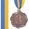 Медаль спортивная с лентой SP-SPORT
 FLIE C-3176 ø6,5см (Бронзовый)