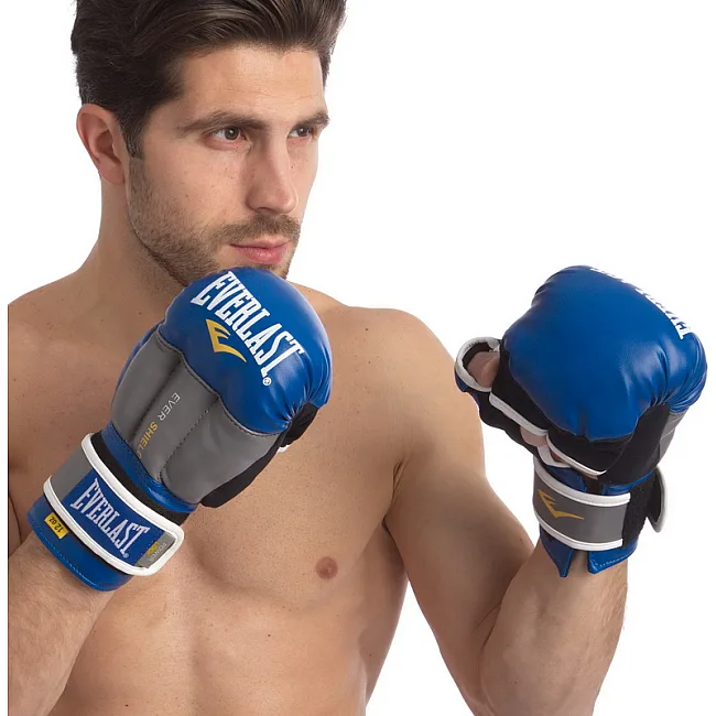 Перчатки для рукопашного боя EVERLAST
 LD-P0000663 (Синий-серый)