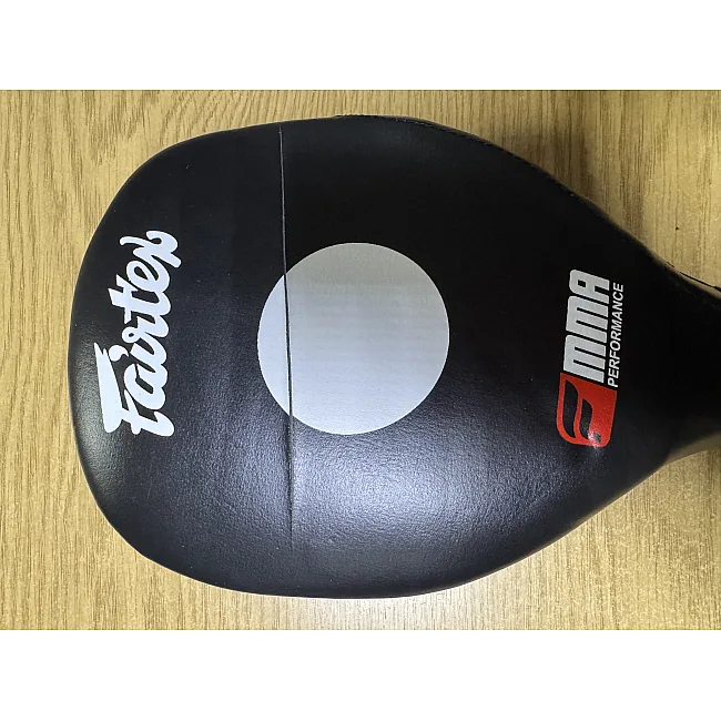 Уцінка! Одинарна ракетка для тхеквондо шкіряна FAIRTEX FTX034 2шт (Чорний)