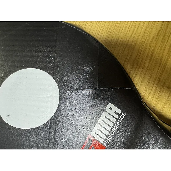 Уцінка! Одинарна ракетка для тхеквондо шкіряна FAIRTEX FTX034 2шт (Чорний)