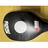 Уцінка! Одинарна ракетка для тхеквондо шкіряна FAIRTEX FTX034 2шт (Чорний)