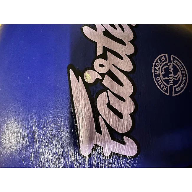 Уцінка! Рукавички для боксу шкіряні FAIRTEX FTX065 (Синьо-жовтий)