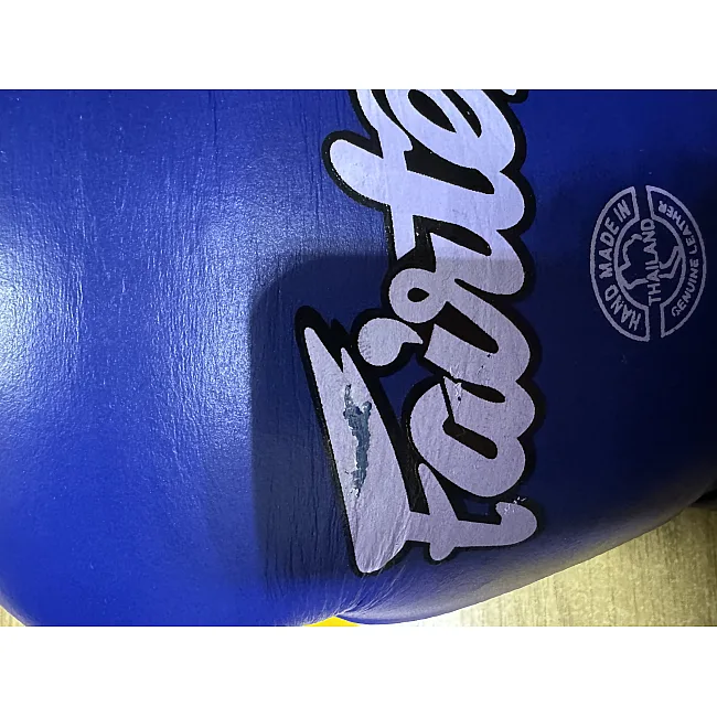 Уцінка! Рукавички для боксу шкіряні FAIRTEX FTX065 (Синьо-жовтий)