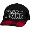 Бейсболка Title Boxing Plaid Flat Bill Adjustable