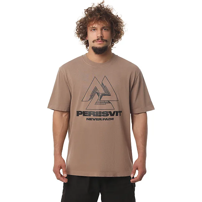 Футболка чоловіча PERESVIT Oversized Оригінал Light Brown