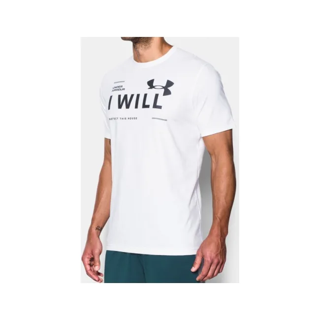 Футболка Under Armour I Will T-Shirt Charged Cotton White