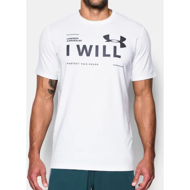 Футболка Under Armour I Will T-Shirt Charged Cotton White