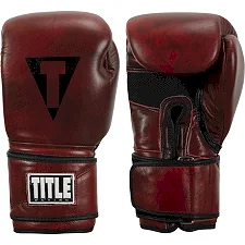 Перчатки снарядные TIitle Boxing Blood Red Leather