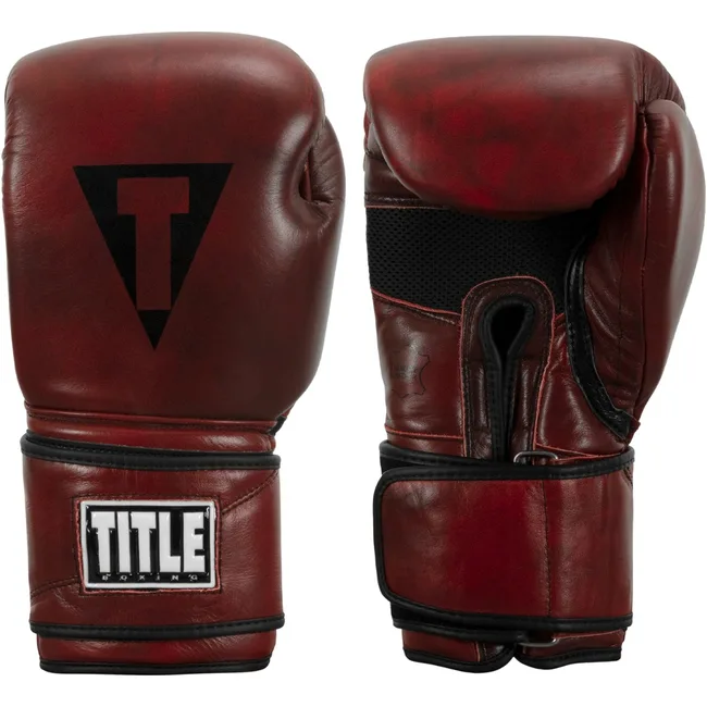 Перчатки снарядные TIitle Boxing Blood Red Leather