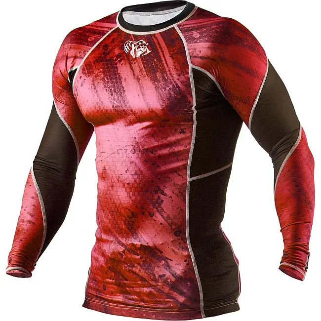 Рашгард Peresvit Immortal Silver Force Rashguard Long Sleeve Red Burn