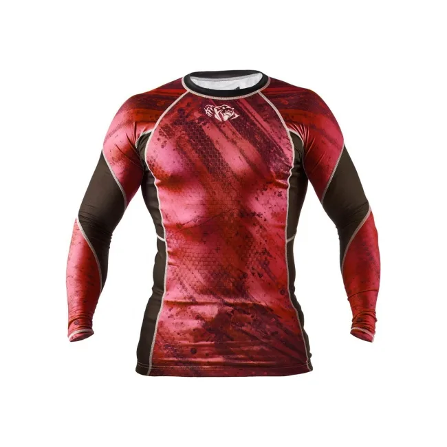 Рашгард Peresvit Immortal Silver Force Rashguard Long Sleeve Red Burn