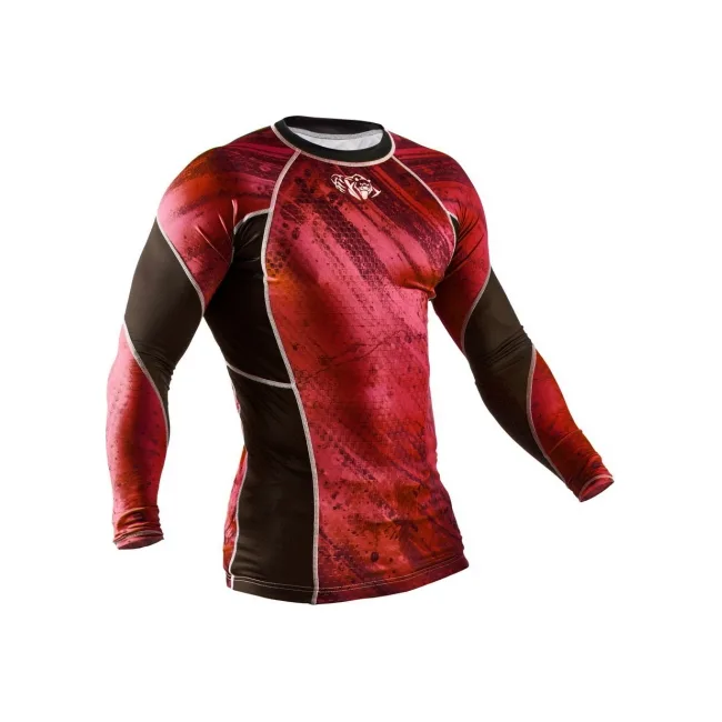 Рашгард Peresvit Immortal Silver Force Rashguard Long Sleeve Red Burn