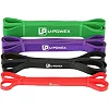 Резиновые петли для тренировок U-POWEX Power Band набор 4шт (4,5-57кг)