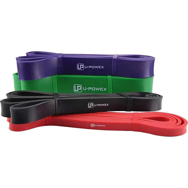 Резиновые петли для тренировок U-POWEX Power Band набор 4шт (4,5-57кг)