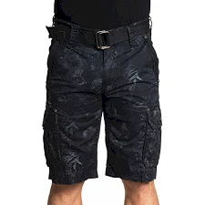 Шорты AFFLICTION Agony Cargo Black