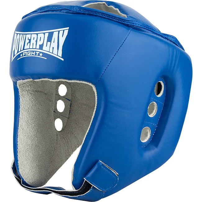 Турнирный шлем для бокса POWERPLAY 3084 синий