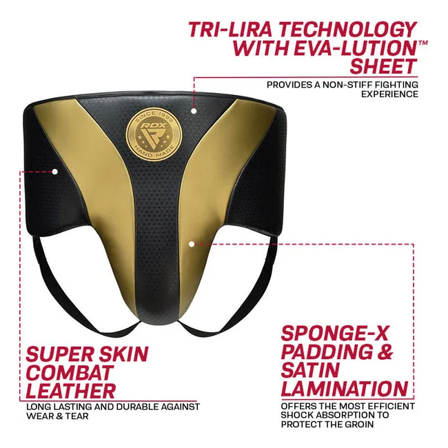Защита паха RDX L1 Mark Pro MMA Training Golden
