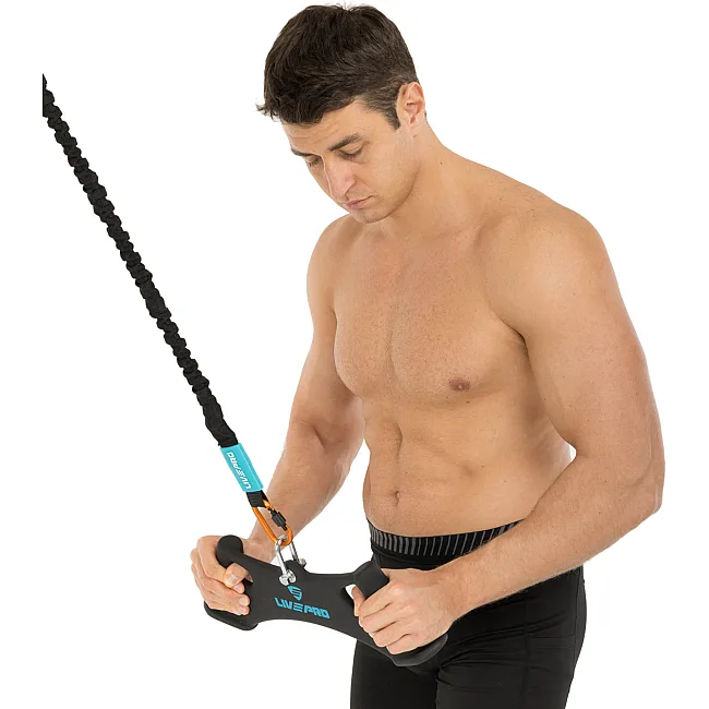 Рукоятка для тяги вниз c широким хватом Wide Triceps grip нескользящее покрытие LiveUp LP8324