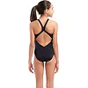 Купальник закрытый для девочек Arena MULTI COLOURS SWIMSUIT V BACK голубой, черный