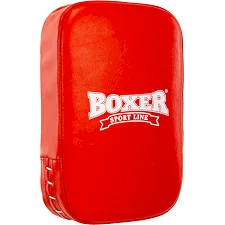 Маківара Пряма тренувальна для відпрацювання ударів шкіряна BOXER 1019-02 45х30х10см 1шт (Червоний)