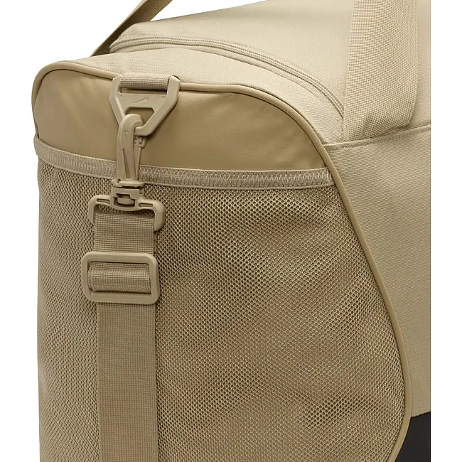 Сумка Nike NK BRSLA M DUFF - 9.5 60L бежевий, чорний 64 х 30 х 30 см