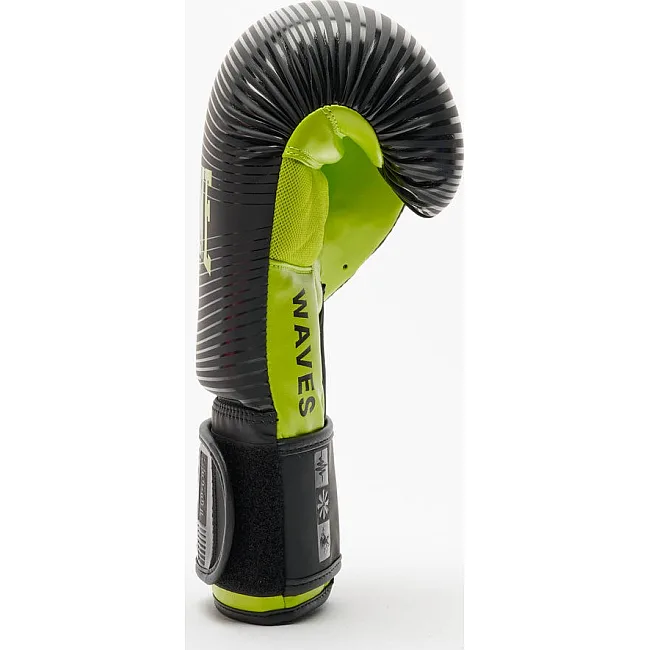 Боксерські рукавиці Leone GN313 WAVES Black (капу в комплекті)