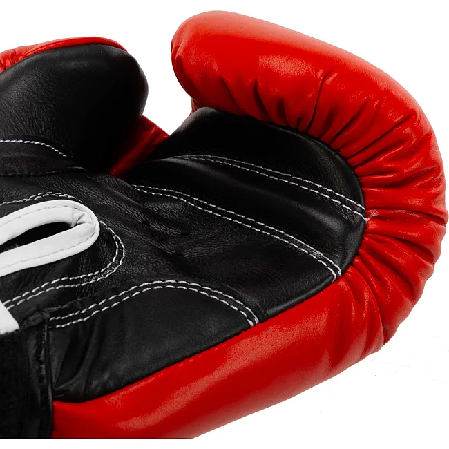 Распродажа! Перчатки для бокса профессиональные кожаные ФБУ BOXER Profi BO-2001 10-12унций (Синий-черный)