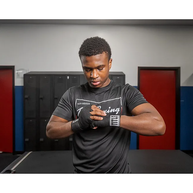 Бинты для бокса TITLE Boxing Traditional Weave 180" Black (4.5м.)