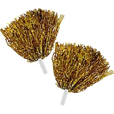 Помпони блискучі для чирлідингу з ручками SP-SPORT Pom-Poms C-0828 2шт (Золотий)