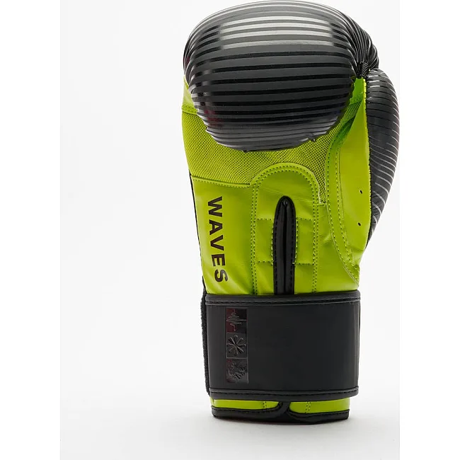 Боксерські рукавиці Leone GN313 WAVES Black (капу в комплекті)