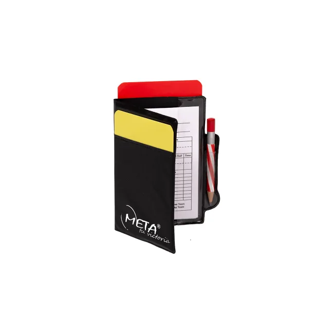 Набор карт арбитра META Referee Warning Cards Kit черный OFSM