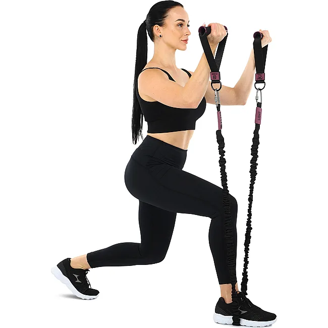 Трубчатый эспандер
 с карабином в защитном рукаве RESISTANCE TUBE WITH COVER EZOUS K-05-L нагрузка низкая