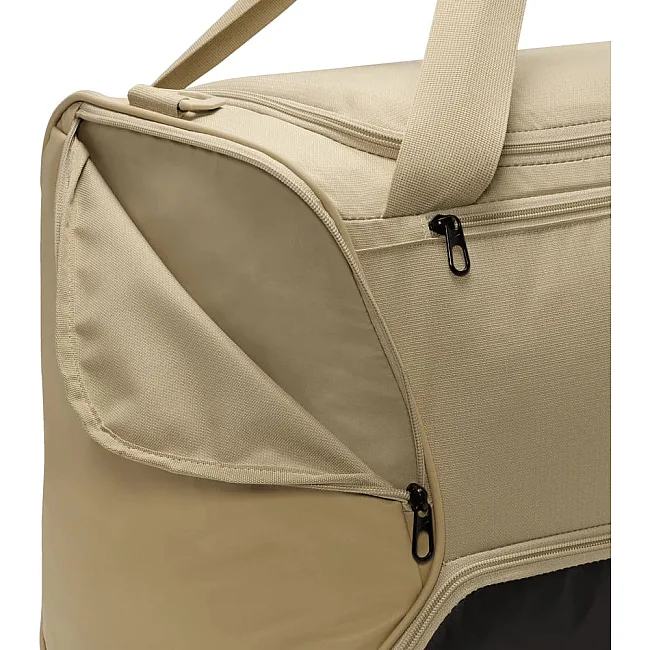Сумка Nike NK BRSLA M DUFF - 9.5 60L бежевий, чорний 64 х 30 х 30 см