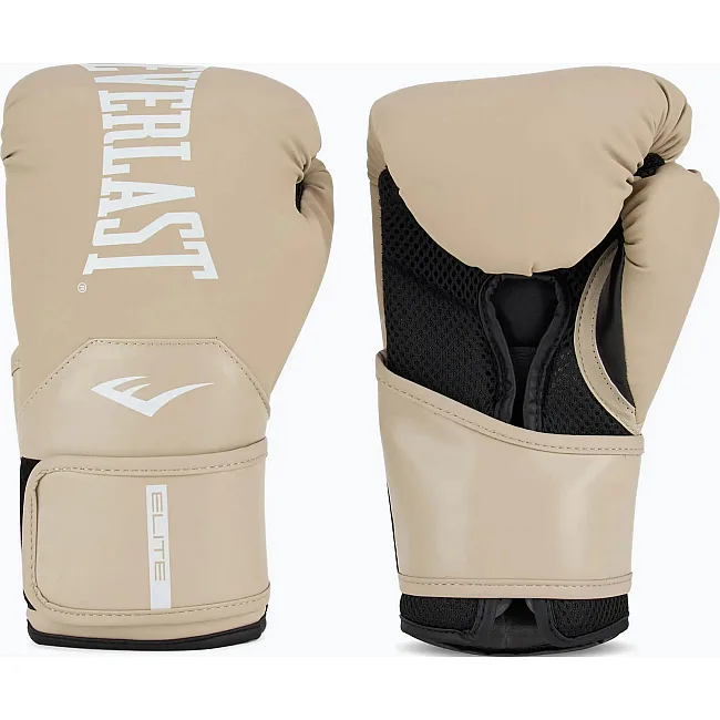 Боксерські рукавиці Everlast ELITE 2 BOXING GLOVES бежевий 16 унцій