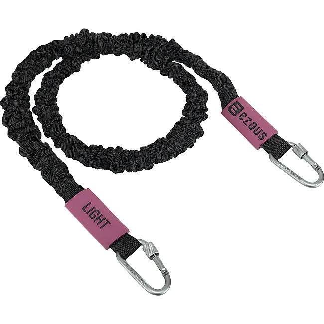 Трубчатый эспандер
 с карабином в защитном рукаве RESISTANCE TUBE WITH COVER EZOUS K-05-L нагрузка низкая