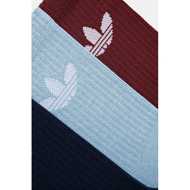 Носки Adidas TR CREW S 6P зеленый, белый, голубой, черный, темно-зеленый, бордовый