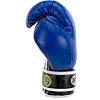 Распродажа! Перчатки для бокса профессиональные кожаные ФБУ BOXER Profi BO-2001 10-12унций (Синий-черный)