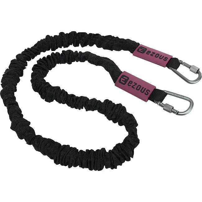 Трубчатый эспандер
 с карабином в защитном рукаве RESISTANCE TUBE WITH COVER EZOUS K-05-L нагрузка низкая