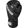 Боксерские перчатки Phantom APEX Velcro Black (Бинты 4м. в подарок)