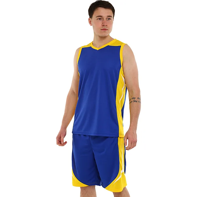 Баскетбольная форма майка и шорты LIDONG L046 3XS-6XL (Черный-красный)